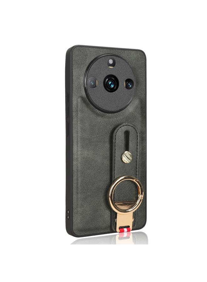 إيروريكس جراب خلفي من الجلد مع سوار معصم لهاتف Realme 11 Pro / 11 Pro+ - Image 3