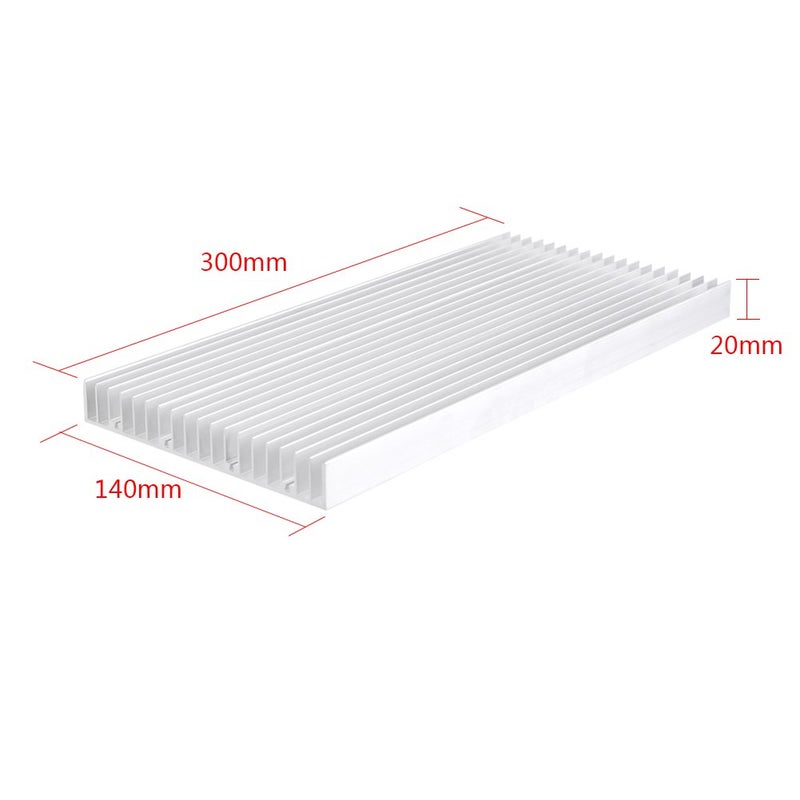 مشتت حراري من الألومنيوم 300 × 140 × 20 مم للإضاءة LED وأجهزة أحواض الأسماك - Image 3