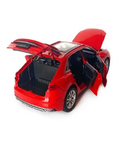 CHE ZHI 1:32 Audi Q8, Alloy Metal Pull Back Die-Cast Car Scale Model Pullback, with Sound Light Mini Auto Toy - Best Gifts Toys (Red)  - Image 5