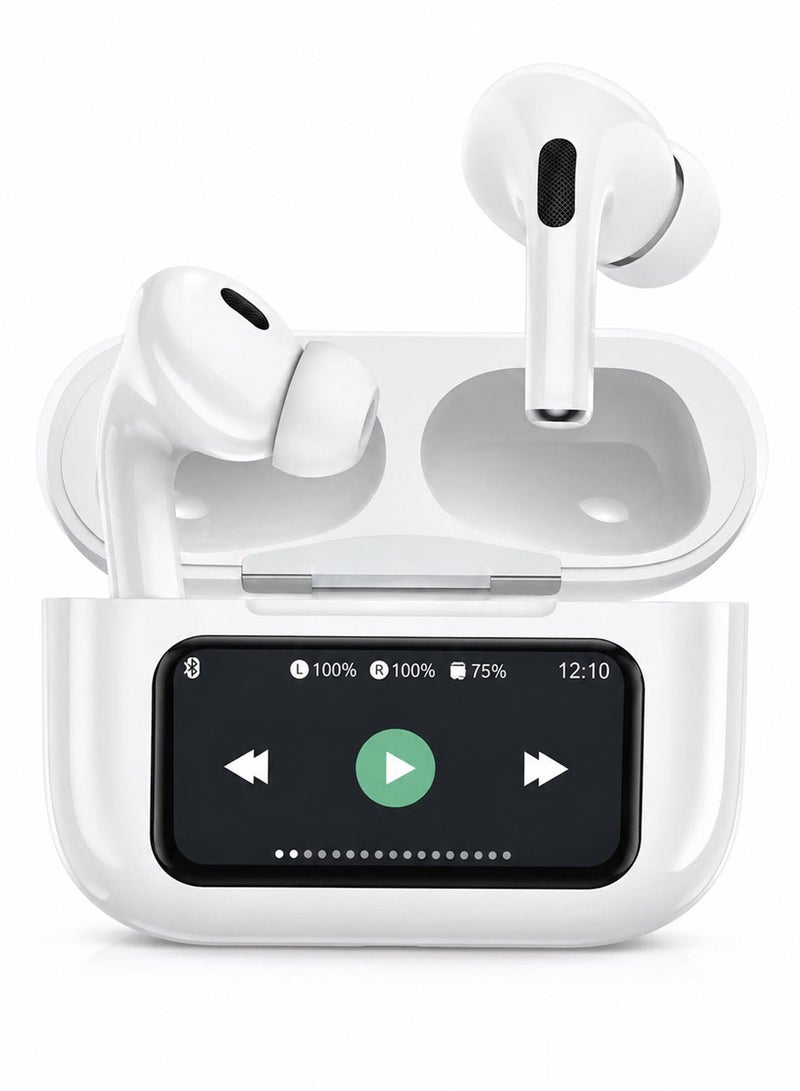 Vierex VE-F5 Smart Screen Wireless Earphones | ANC+ENC Noise Cancellation - Image 1