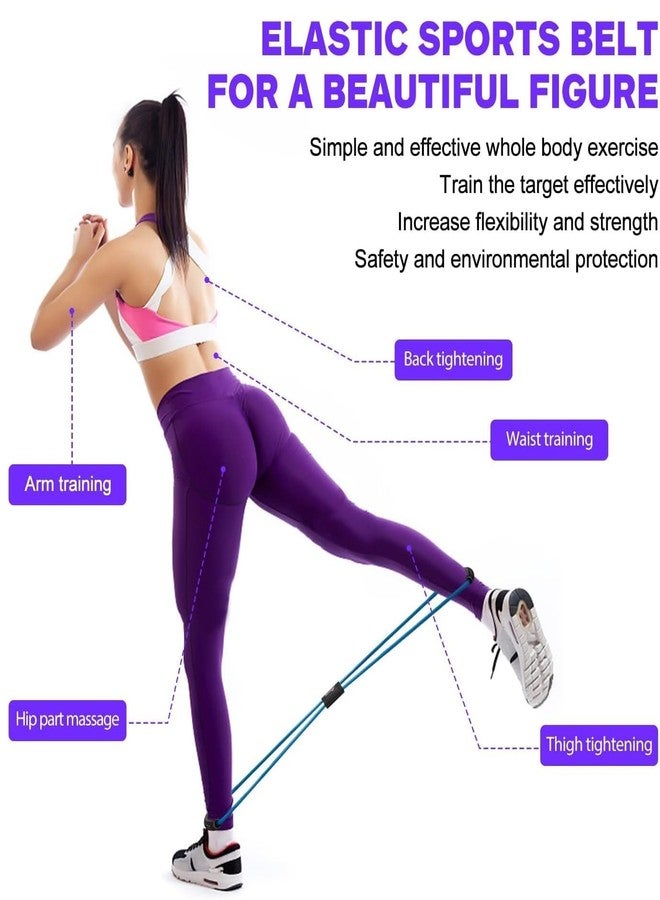 RoarCraft Figure 8 Resistance Band with Soft Grip Handles | Stretch Exercise Band for Chest, Arms, Shoulders & Back | Home Workout Equipment for Yoga, Pilates, Fitness, Physical Therapy & Gym - Image 3