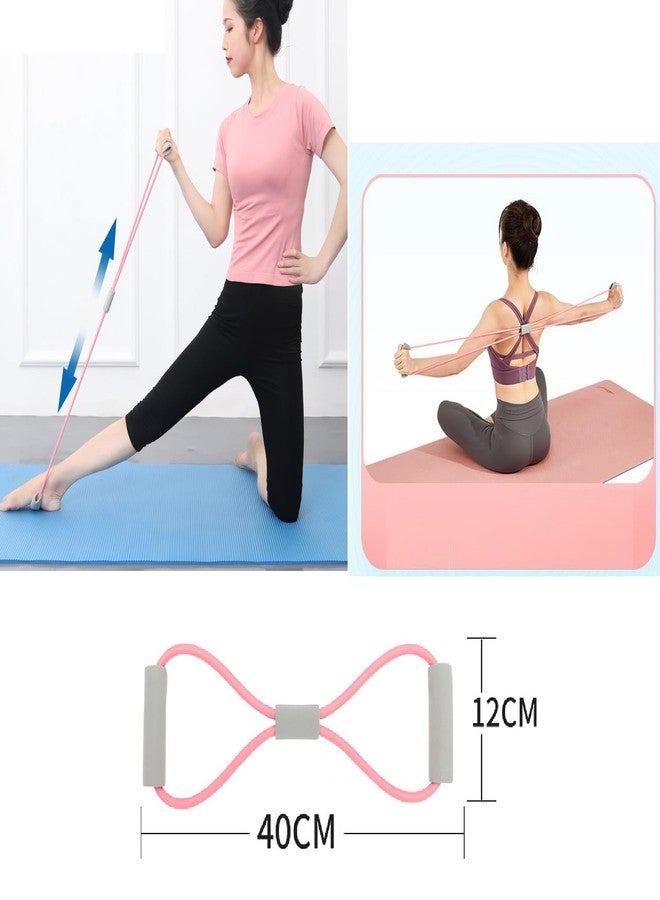 RoarCraft Figure 8 Resistance Band with Soft Grip Handles | Stretch Exercise Band for Chest, Arms, Shoulders & Back | Home Workout Equipment for Yoga, Pilates, Fitness, Physical Therapy & Gym - Image 4