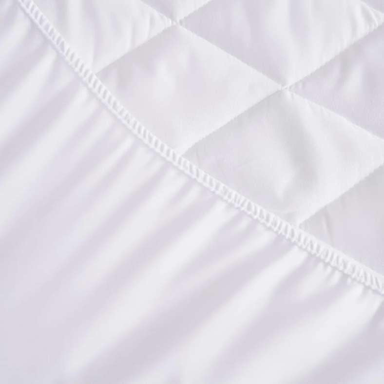 Pan Home Microfibre Waterproof Mattress Protector 160x200+33cm-White - 122NUT9900003 - Image 2