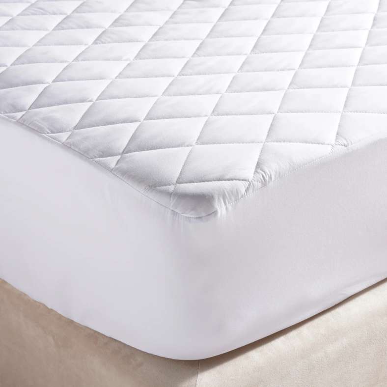 Pan Home Microfibre Waterproof Mattress Protector 160x200+33cm-White - 122NUT9900003 - Image 1