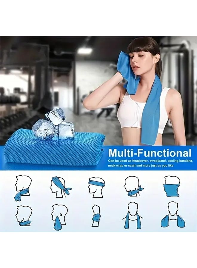 Quick Dry Sport Towel Ultra Lightweight Breathable Polyester Camping Outdoor 1pc Random Color - Image 3