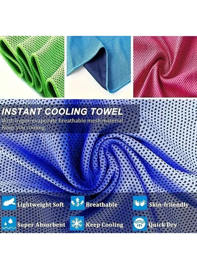 Quick Dry Sport Towel Ultra Lightweight Breathable Polyester Camping Outdoor 1pc Random Color - Image 2