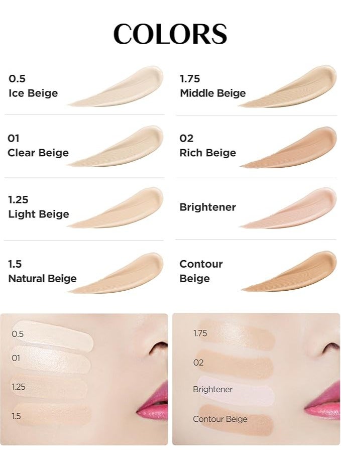 the SAEM Cover Perfection Tip Concealer Contour #01 Clear Beige - Image 2