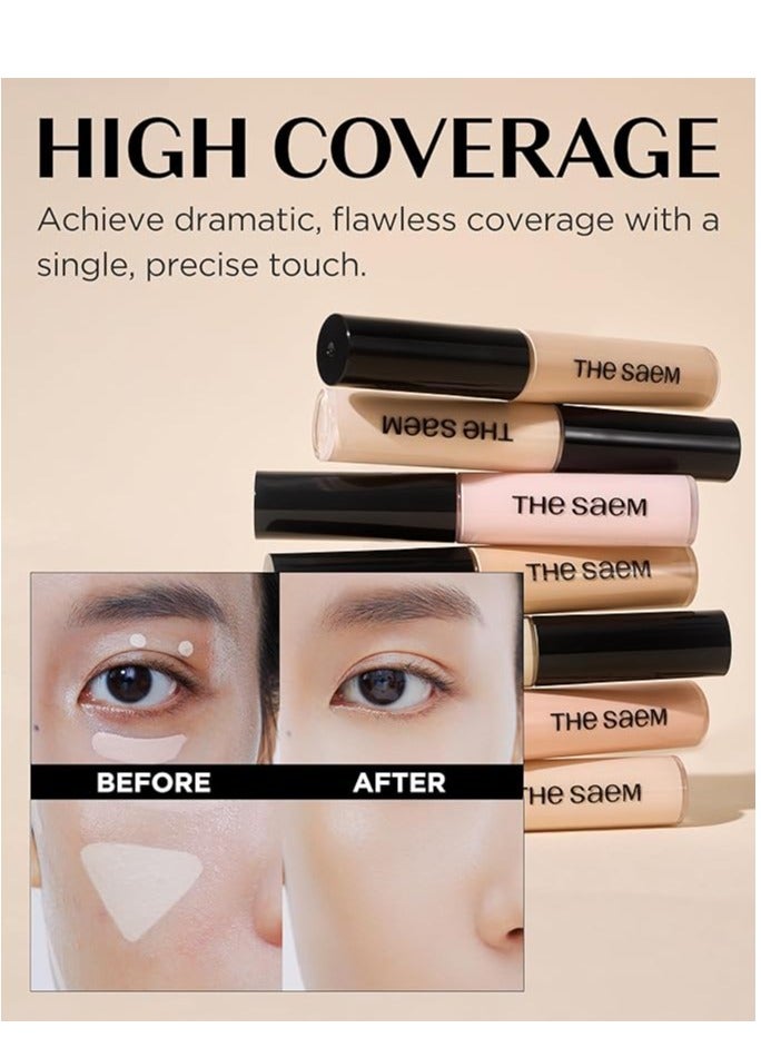 the SAEM Cover Perfection Tip Concealer Contour #01 Clear Beige - Image 3