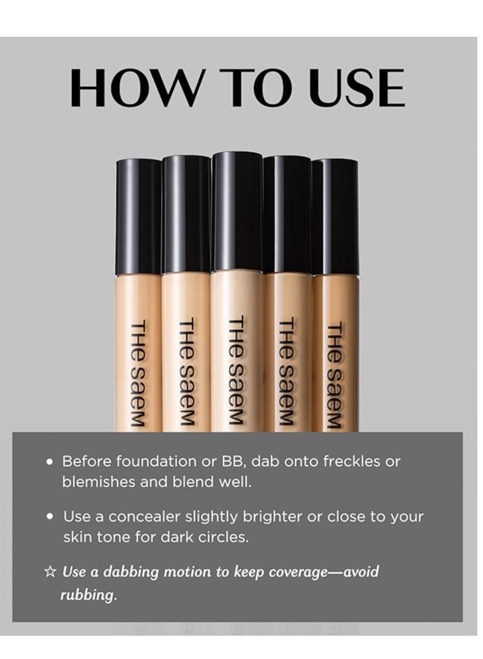 the SAEM Cover Perfection Tip Concealer Contour #01 Clear Beige - Image 5