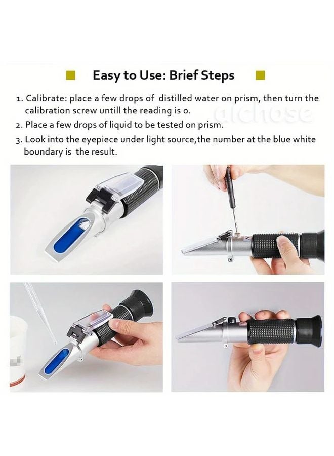 1 Set 3 In 1 Pet Health Refractometer For Urine SG Serum Protein Dogs Cats Large Animals - Image 4