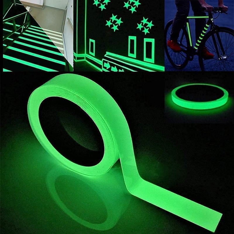 SAGREENY 2Pack Glow In The Dark Tape, Green And Blue Glow Tape, Diy Home Luminous Wall Sticker Tape Sticker Nonslip For Home Decoration And Dark Night Space Signs, 33 Feet Length 0.6Inch Width - Image 2