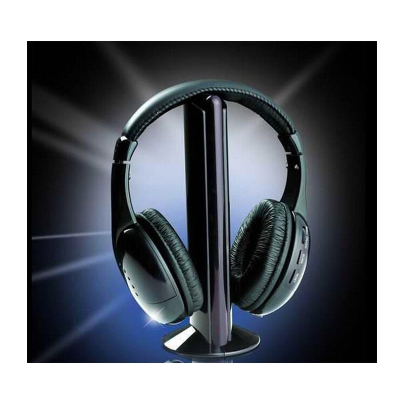 MH2001 headset hi-fi subwoofer headphones FM radio 5-in-1 wireless computer headset with microphone - Image 4
