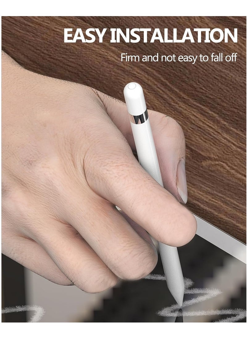 Apple Pencil Cap(4 Pack) Top Magnetic Adapter 1st Generation Caps Accessories First Gen Stylus Pen Replacement Accessory Compatible for IPad 6 7 8 9 10th,12.9 Inch IPad Pro 1 10th, 10.5 Inch