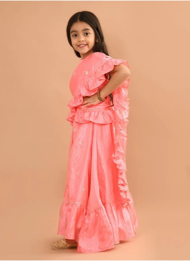 LILPICKS Lehenga Choli Set with Attached Dupatta
