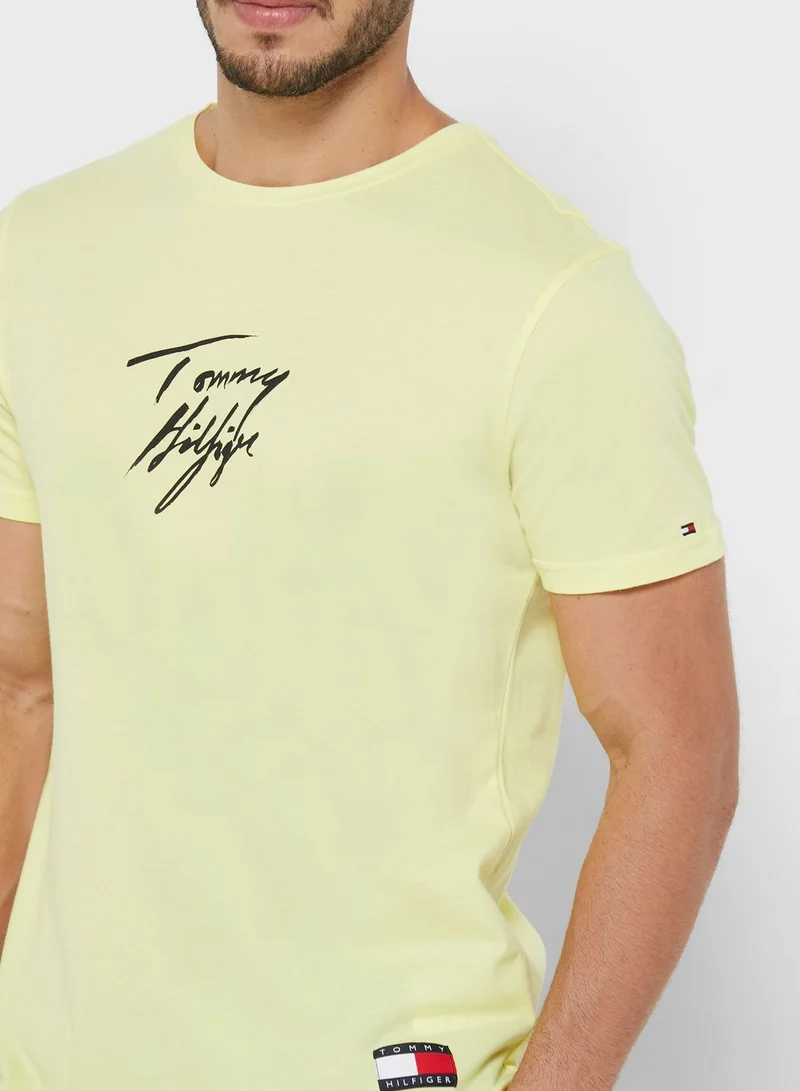 TOMMY HILFIGER Logo Crew Neck T-Shirt
