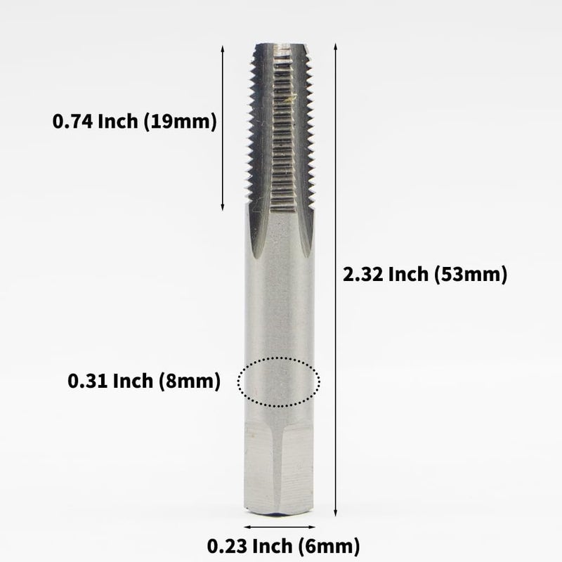 LingGan 1/16-27 NPT Tap Pipe Thread - HSS, Achieve Professional-Quality Threads with Sharp, Durable, High-Speed Steel Taps. Perfect for Precision Threading in Plumbing, DIY Projects, and Industrial Use - Image 4