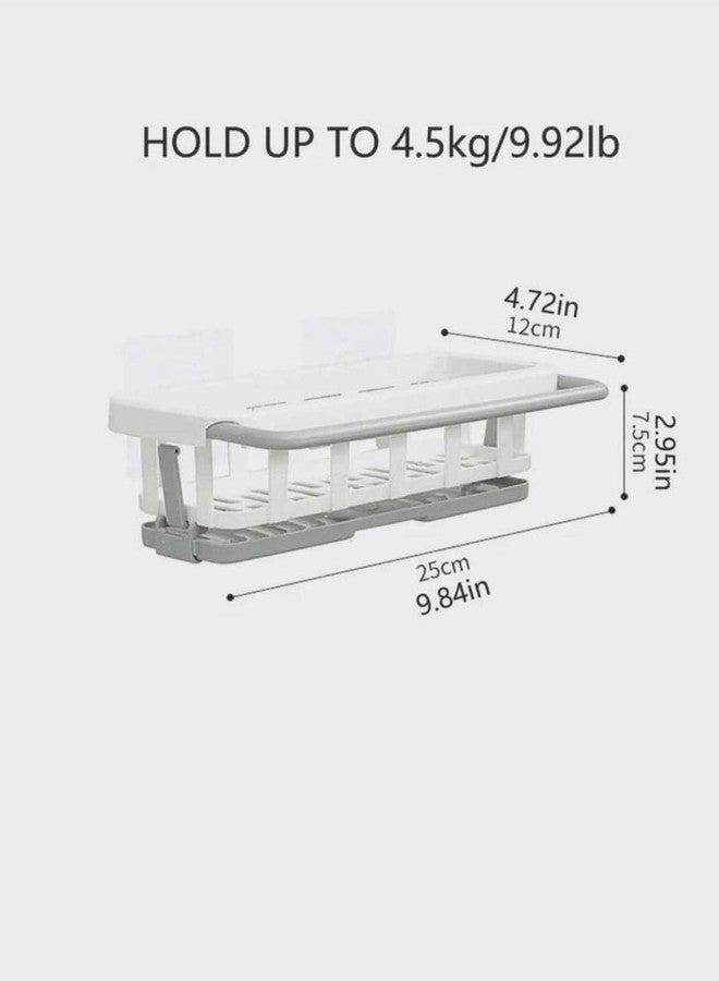Krizkey Tradworld Two Tone Hanging Drain Rack| Retractable Punch Free Storage Rack|ABS Two Tone Hanging Drain Rack for Kitchen. - Image 2