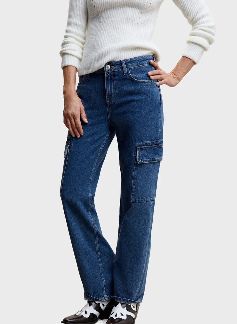 MANGO Pocket Detail Jeans