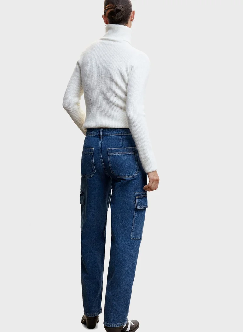 MANGO Pocket Detail Jeans