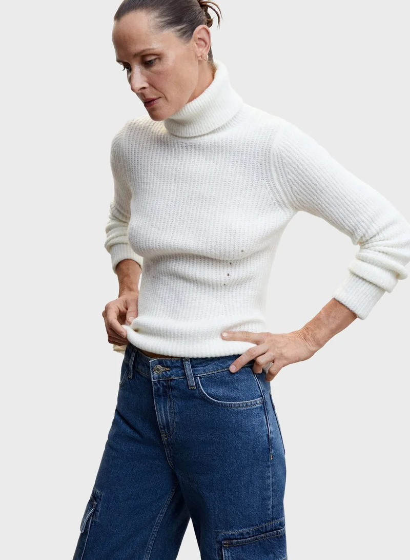 MANGO Pocket Detail Jeans