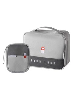 erorex Empty First Aid Bags Travel Medical Supplies Cosmetic Organizer Insulated Medicine Bag Convenient Safety Kit Suit for Family Outdoors Hiking Camping Car Office Workplace(Green)  - Image 1