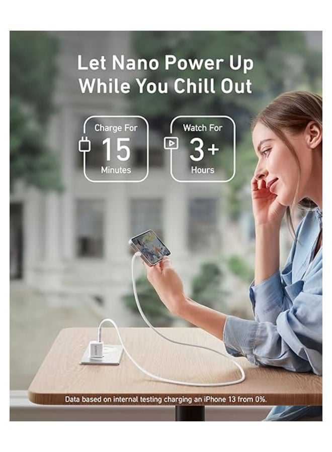 Anker PowerPort III Nano 20W USB-C Adapter Wall Charger PIQ3 - A2633 - Image 5