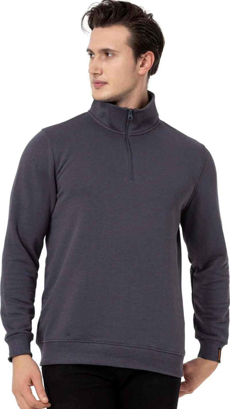 Scooter  Half Zipper Anthracite Men's Sweatshirt M1519TA