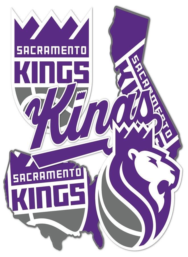 Desert Cactus Sacramento Kings Sticker NBA Officially Licensed Sticker Vinyl Decal Laptop Water Bottle Car Scrapbook (Type 2-3) - Image 1