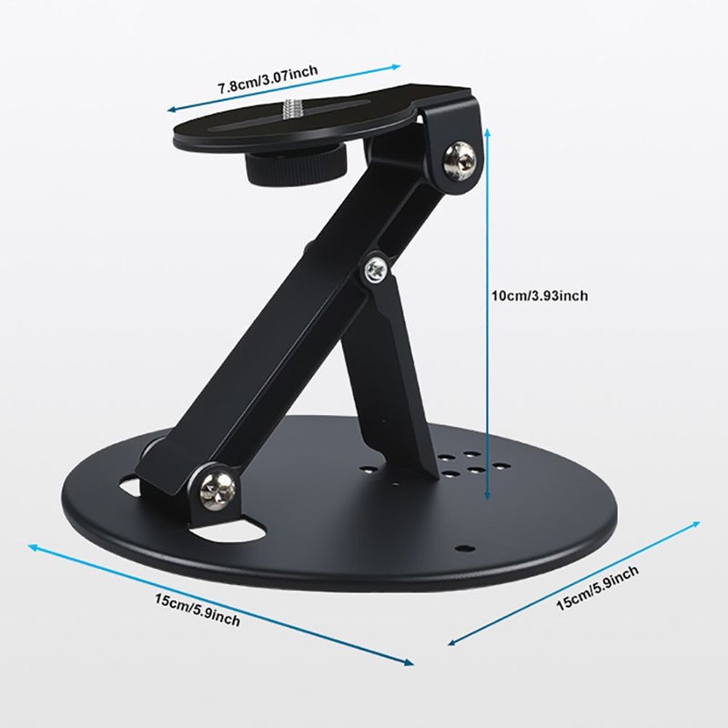 Black Universal Mini Projector Bracket 3 in 1 Desktop Table Wall Mount Stand - Image 2
