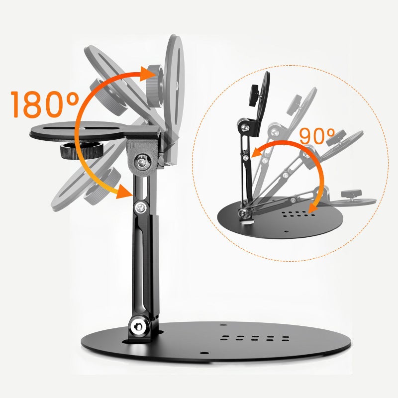 Black Universal Mini Projector Bracket 3 in 1 Desktop Table Wall Mount Stand - Image 4