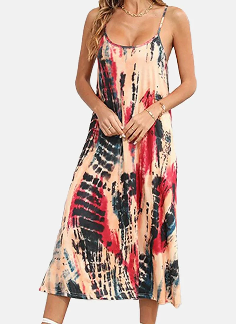 YUNIQEE Tie and Dyed A-Line Dress