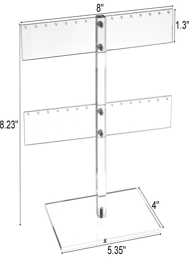 FindingKing Acrylic 14 Pair Earring T-Bar Display Tree Holder New - Image 2