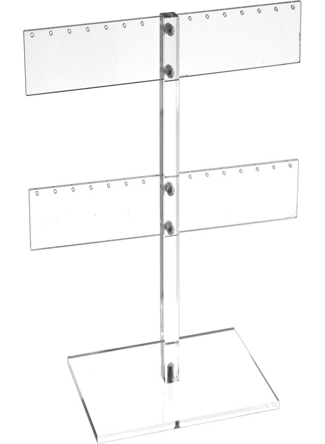 FindingKing Acrylic 14 Pair Earring T-Bar Display Tree Holder New - Image 1