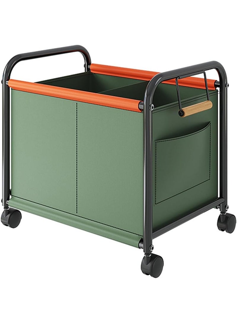 بلومنغ تايم صندوق تخزين ألعاب بعجلات، صندوق ألعاب للأطفال، حاوية تخزين قابلة للإزالة ومتينة وقابلة للحمل مع مقابض لغرفة الأطفال، وغرفة اللعب، والملابس، والبطانيات، وغرفة النوم - Image 1