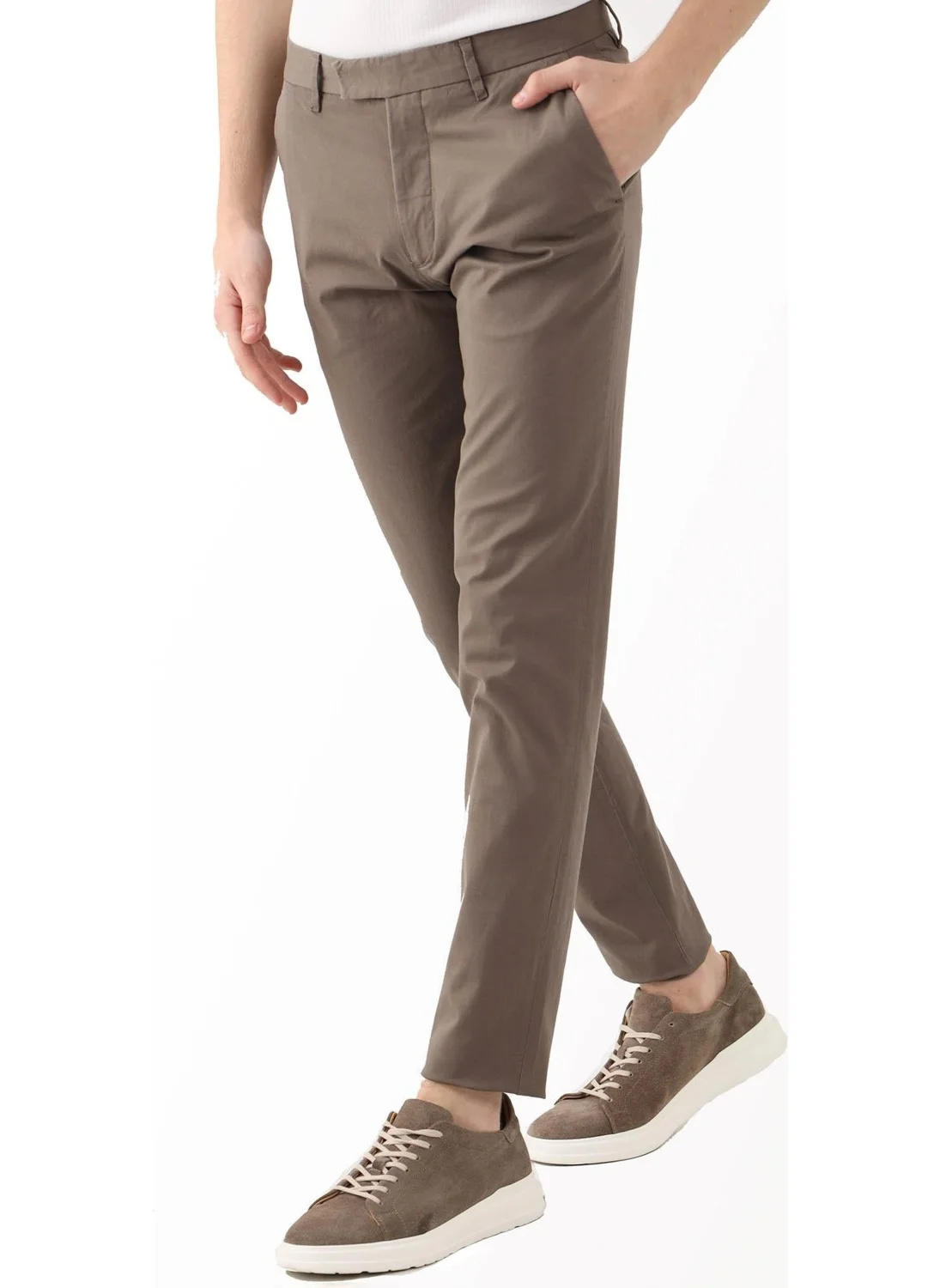 Dufy Brown Men's Regular Fit Trousers
