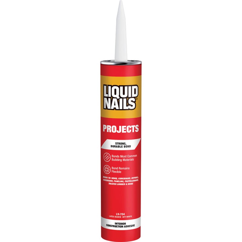 Liquid Nails 10 oz Interior Projects Latex Construction Adhesive Tan - Image 1