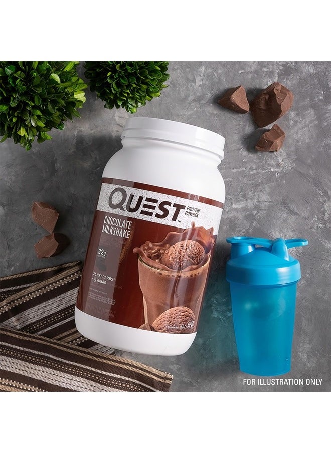 QUEST NUTRITION - Chocolate Milkshake Protein Powder, 22g Protein, 1g Sugar, Low Carb, Gluten Free, 3 Pound, 43 Servings - Image 1
