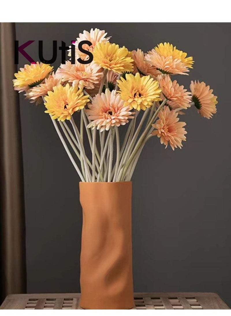 Kutis 1 Bunch 12-piece pack of Artificial Decorative Flowers Wedding Home Decoration 10 x 55 cm  - Image 5