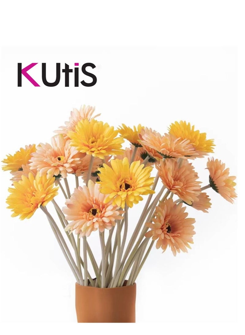 Kutis 1 Bunch 12-piece pack of Artificial Decorative Flowers Wedding Home Decoration 10 x 55 cm  - Image 4