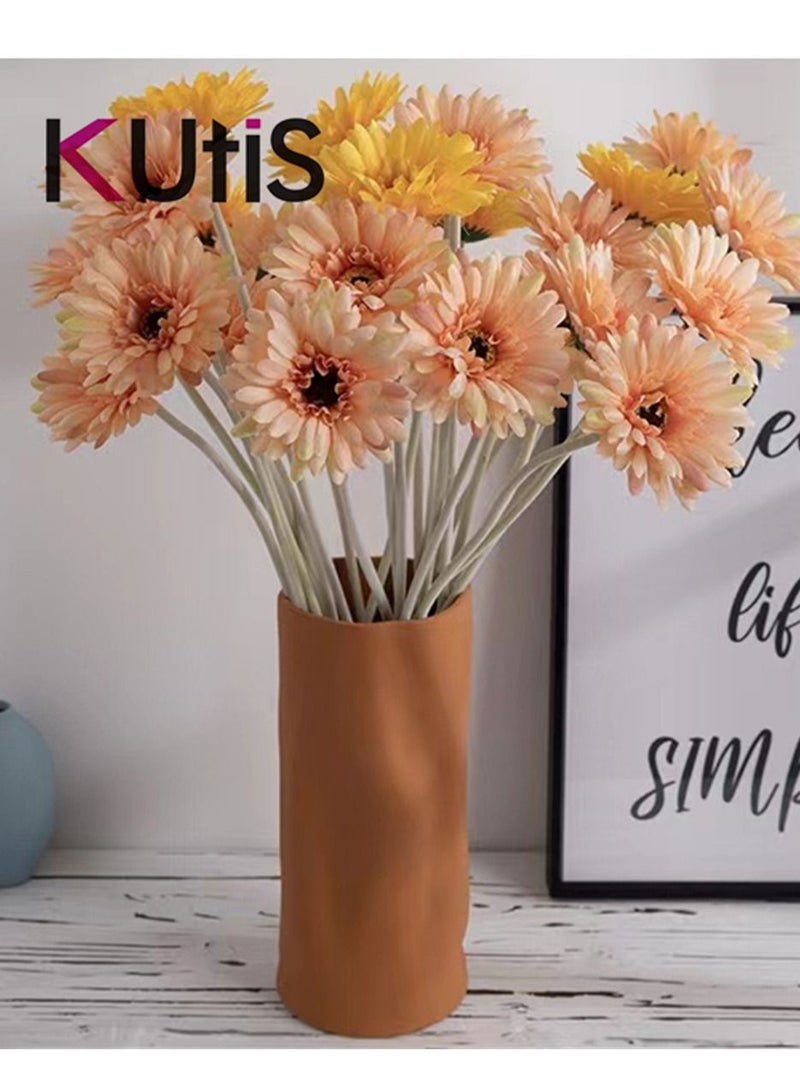 Kutis 1 Bunch 12-piece pack of Artificial Decorative Flowers Wedding Home Decoration 10 x 55 cm  - Image 3