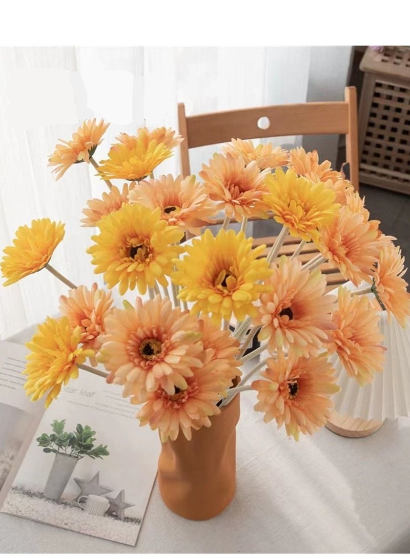 Kutis 1 Bunch 12-piece pack of Artificial Decorative Flowers Wedding Home Decoration 10 x 55 cm  - Image 1