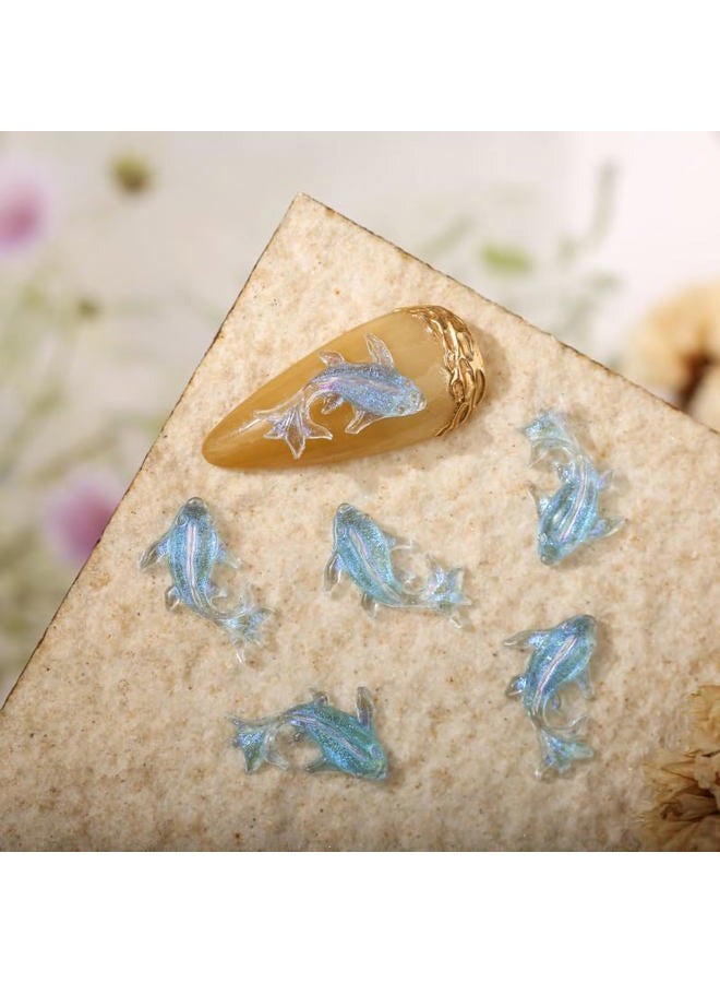 Comimark 250 PCS Cute Mini Goldfish Resin Figurine Crafts Flatback Cabochon Ornament Jewelry Making Accessories - Image 4
