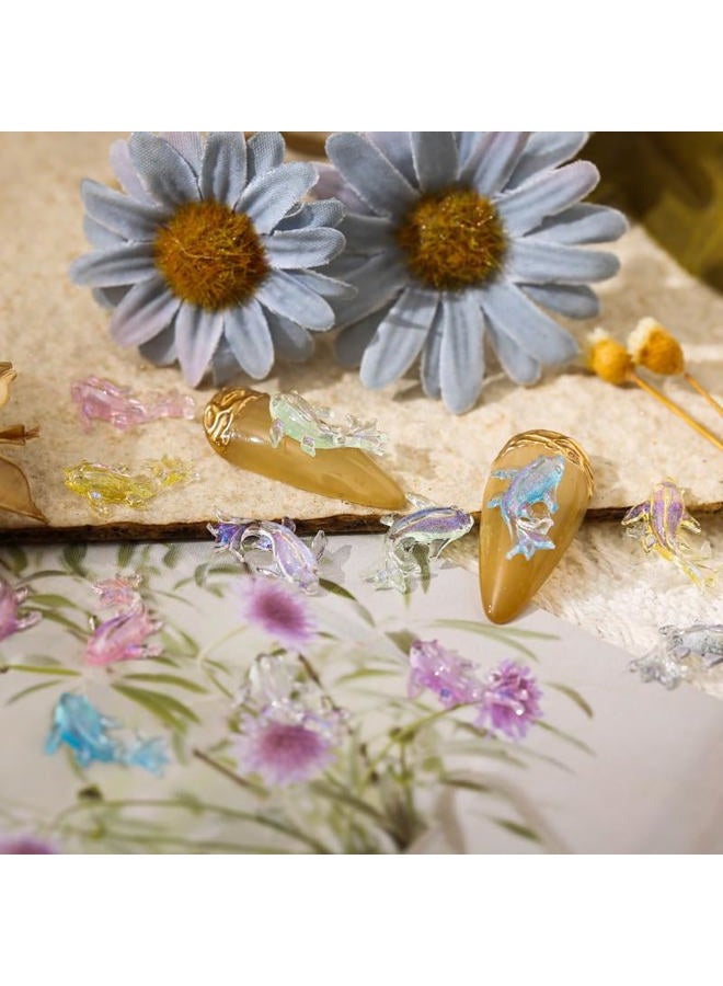 Comimark 250 PCS Cute Mini Goldfish Resin Figurine Crafts Flatback Cabochon Ornament Jewelry Making Accessories - Image 3