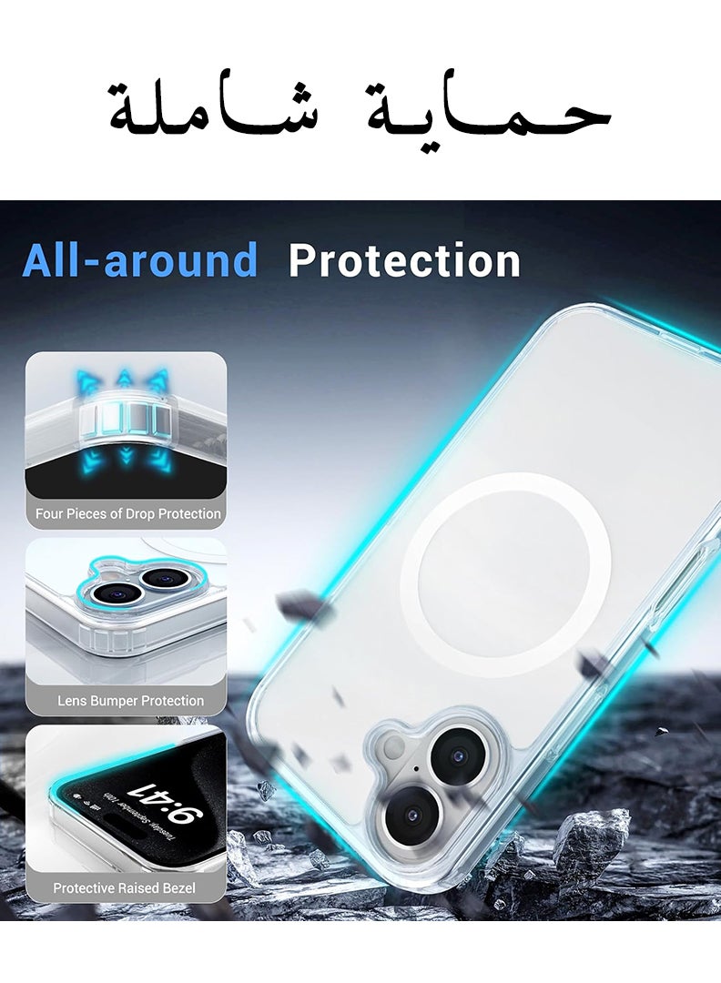 Theodor iPhone 16 Plus Magsafe Magnetic Case for iPhone Compatible with Wireless Charging, Shockproof Phone Bumper Cover - Love 2 - Image 3