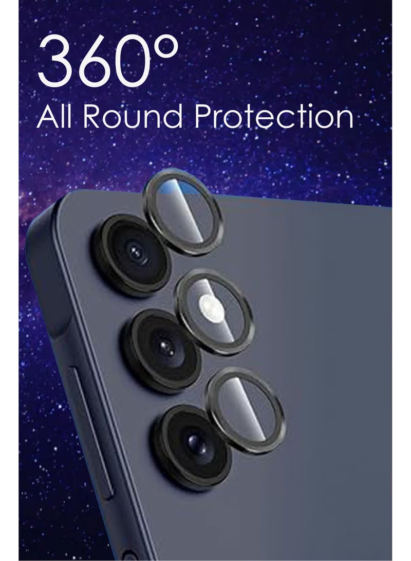 Camera Cover for Samsung Galaxy A35 5G - Camera Lens Protector, Scratch-Resistant HD Clarity Ultra-Thin 9H Tempered Glass with Alloy Metal & Best Camera Protection