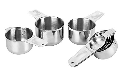 DOTINGHUX 8 Pcs Stainless Steel Measuring Cups Set, Kitchen Measuring Cup for Cooking and Baking - Image 4