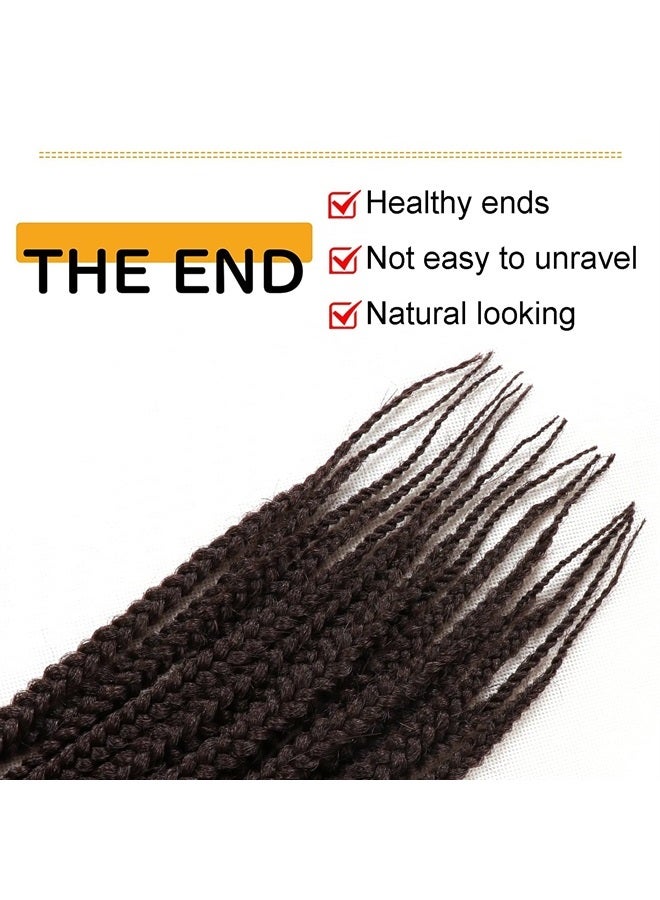 XCHSLB 7 Packs 14 Inch Goddess Box Braids Crochet Hair Prelooped Crochet Hair Crochet Braids box braid crochet hair crochet braids hair for black women Jumpo Braiding Hair (14 Inch (Pack of 7), 4) - Image 2