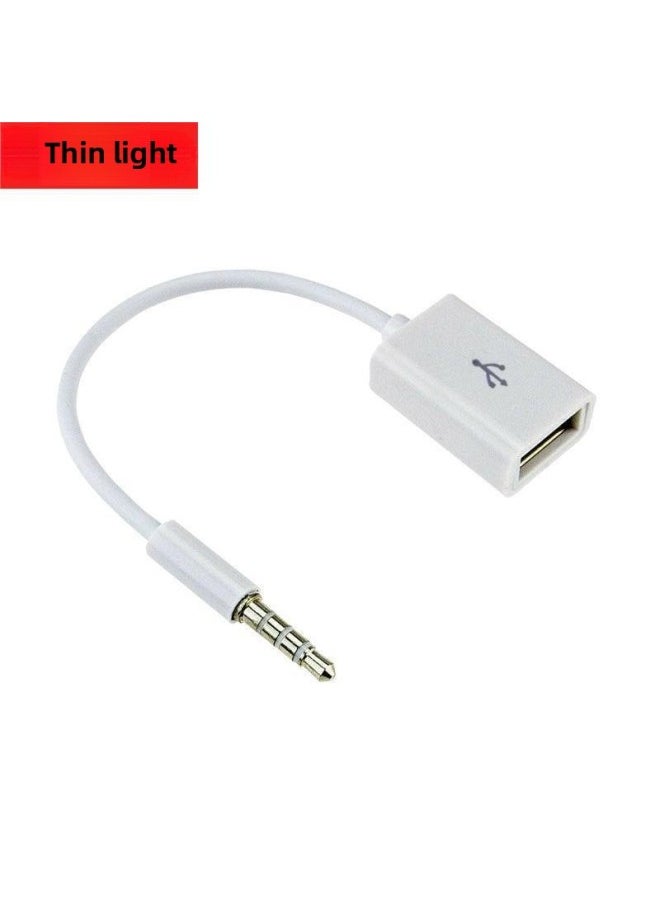 Computer Host Notebook Listening USB Male 30 To 35mm Female Audio Adapter Audio Recording-Color:Usb Male To 3.5 Headphone Cable [1 Piece]  - Image 2