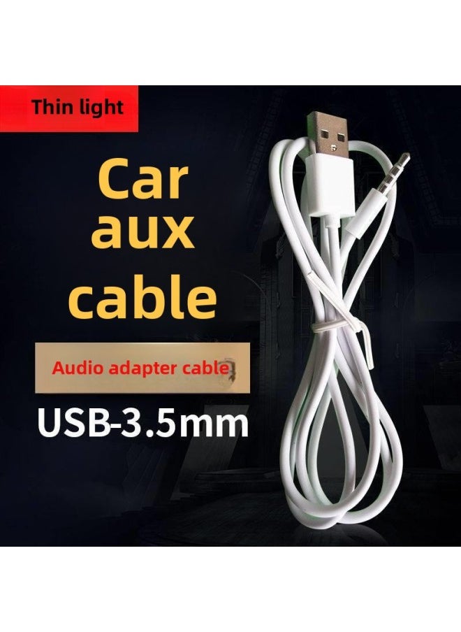 Computer Host Notebook Listening USB Male 30 To 35mm Female Audio Adapter Audio Recording-Color:Usb Male To 3.5 Headphone Cable [1 Piece]  - Image 3