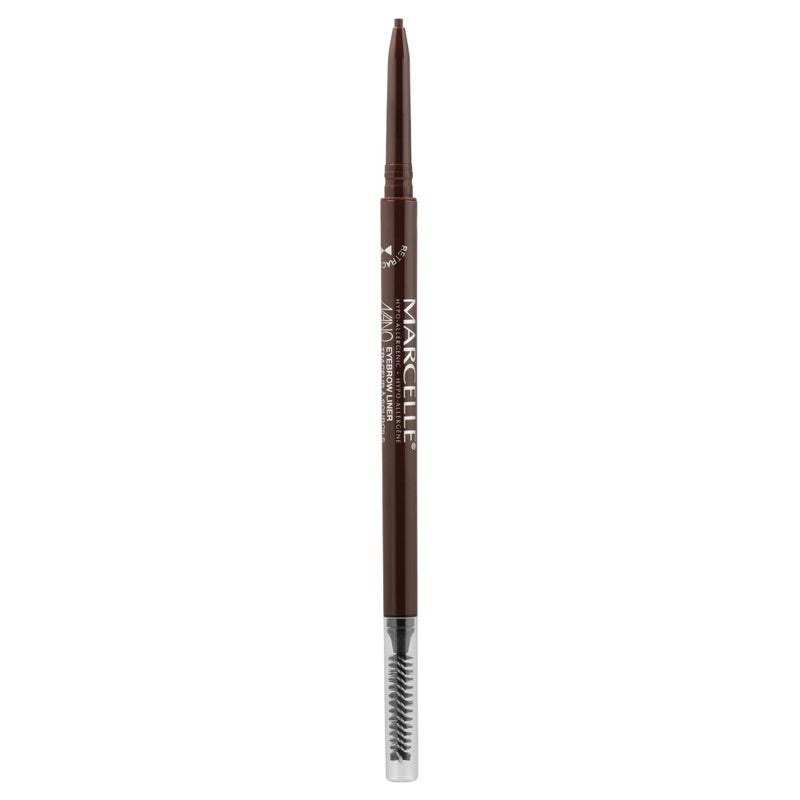 Marcelle Nano Eyebrow Liner, Dark Brown, Hypoallergenic and Fragrance-Free, 0.003 oz